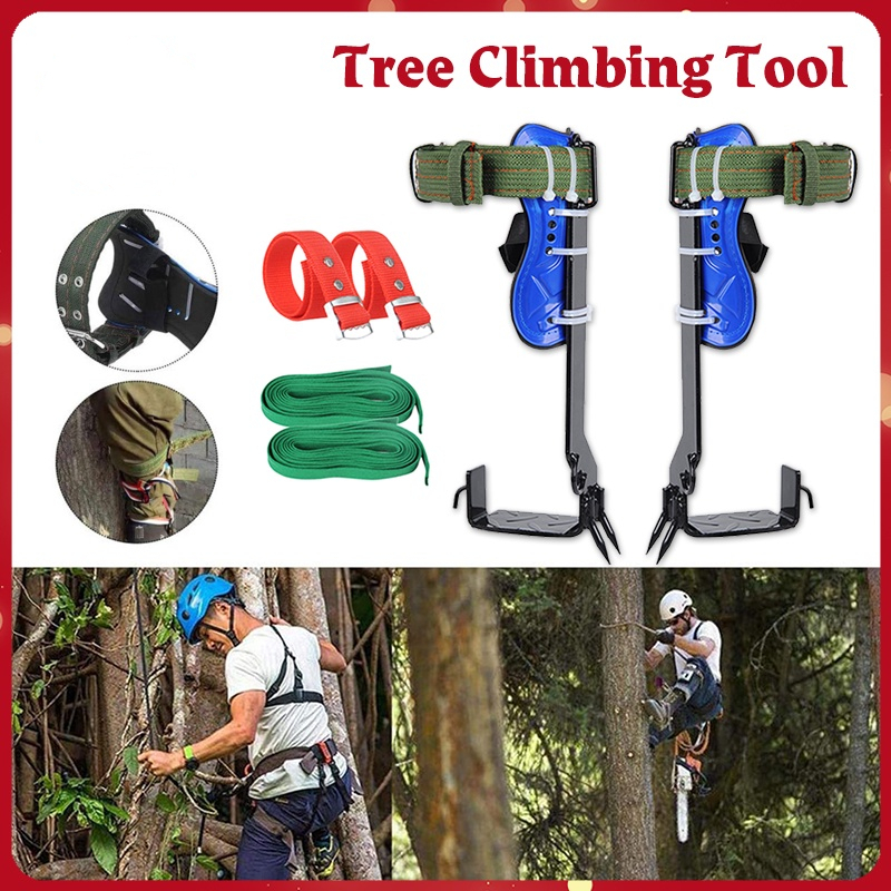 Tree Pole Climbing Spike Set 2 Gears Steel Claw Climbing Tree Spikes
