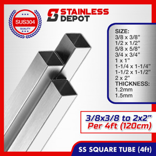 2FT 4FT (3/8 to 4) Stainless Round Tube Stainless Tubular