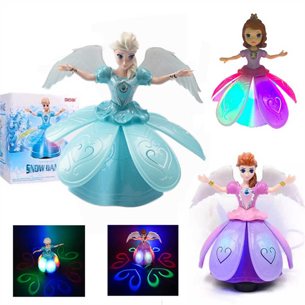 Dancing Angel Doll with Lights and Sounds Toy music frozen doll Toys for  kids girl