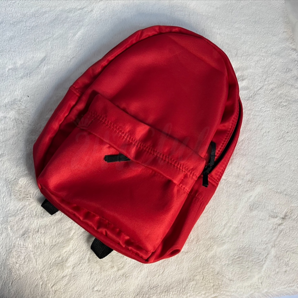 247 Waterproof backpack Korean Style High School College Student plain color backpack Shopee