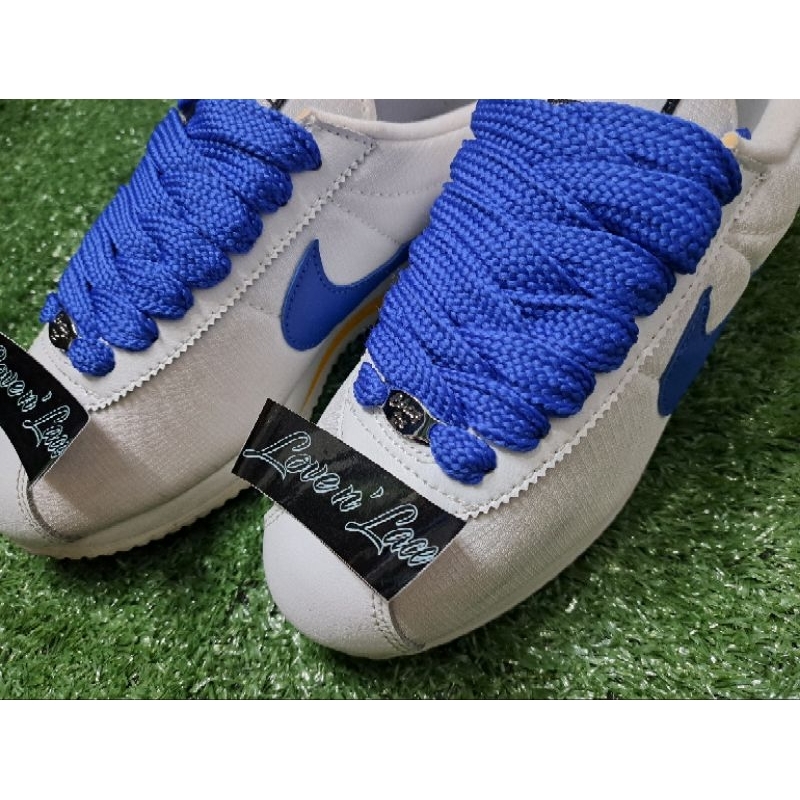 Nike cortez with fat laces online