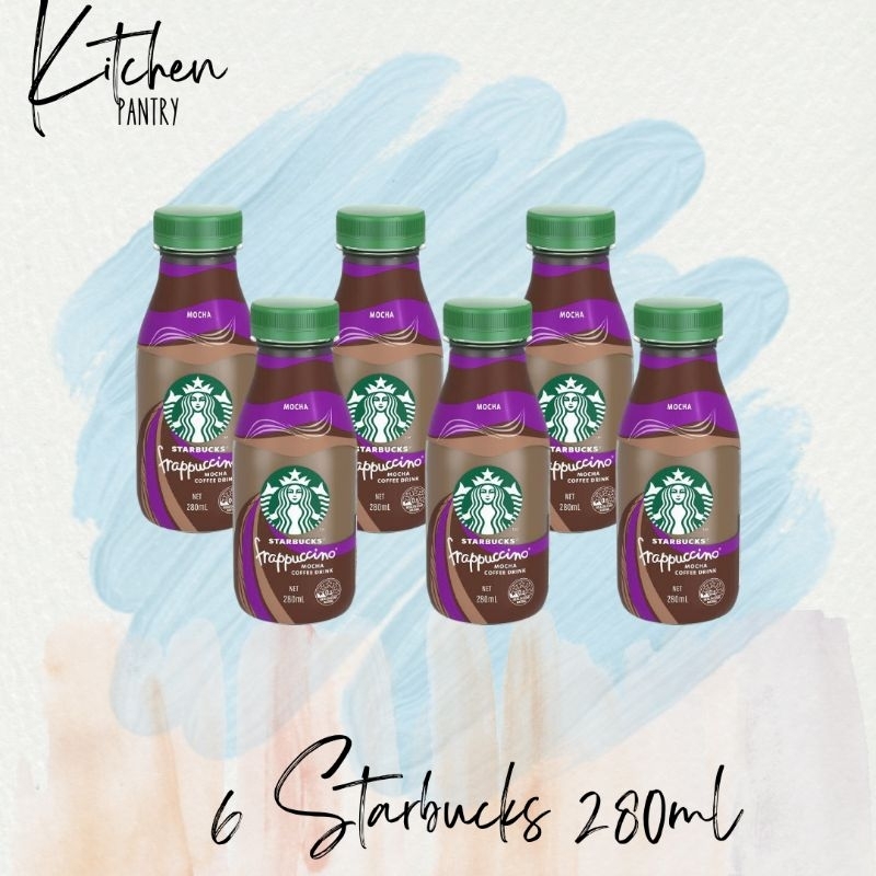 Starbucks Ready To Drink Frappuccino Mocha 280ml x 6 Bottles | Shopee ...