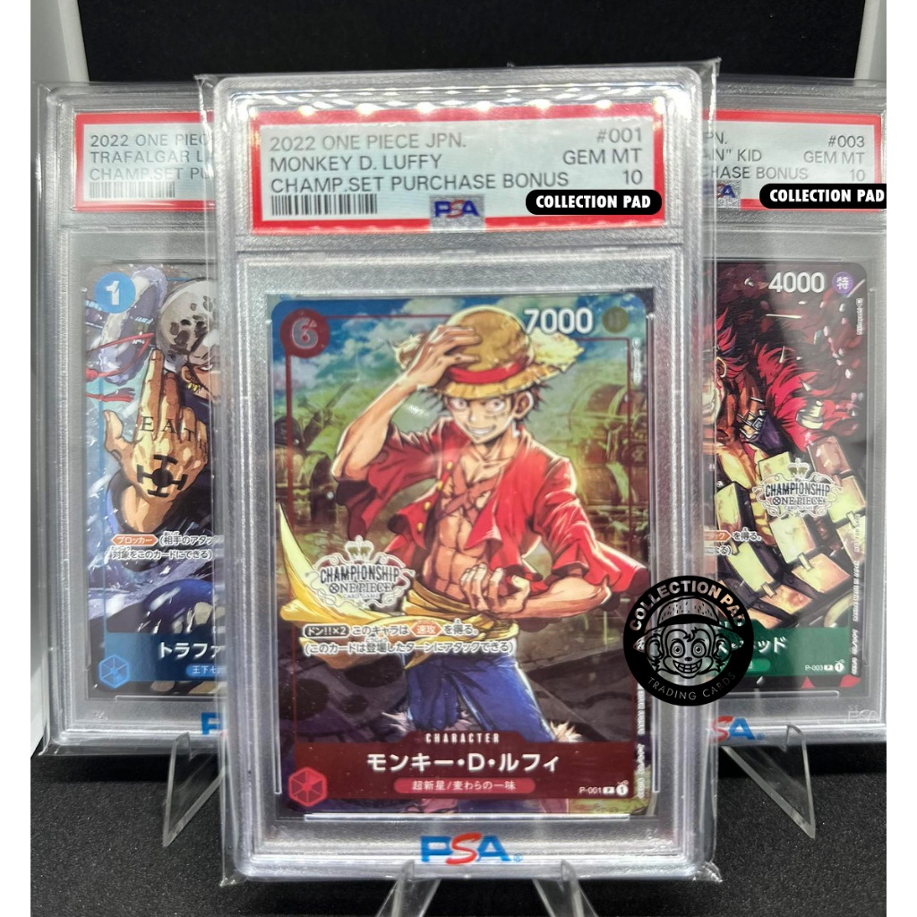 PSA 10 One Piece Card Game Championship Set Promo 001 - Monkey D. Luffy ...