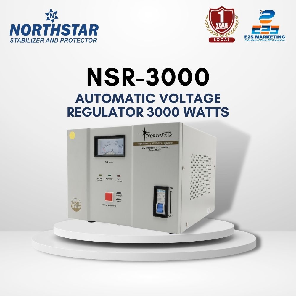 Northstar 3000Watts AVR ServoType Voltage Stabilizer Analog Display