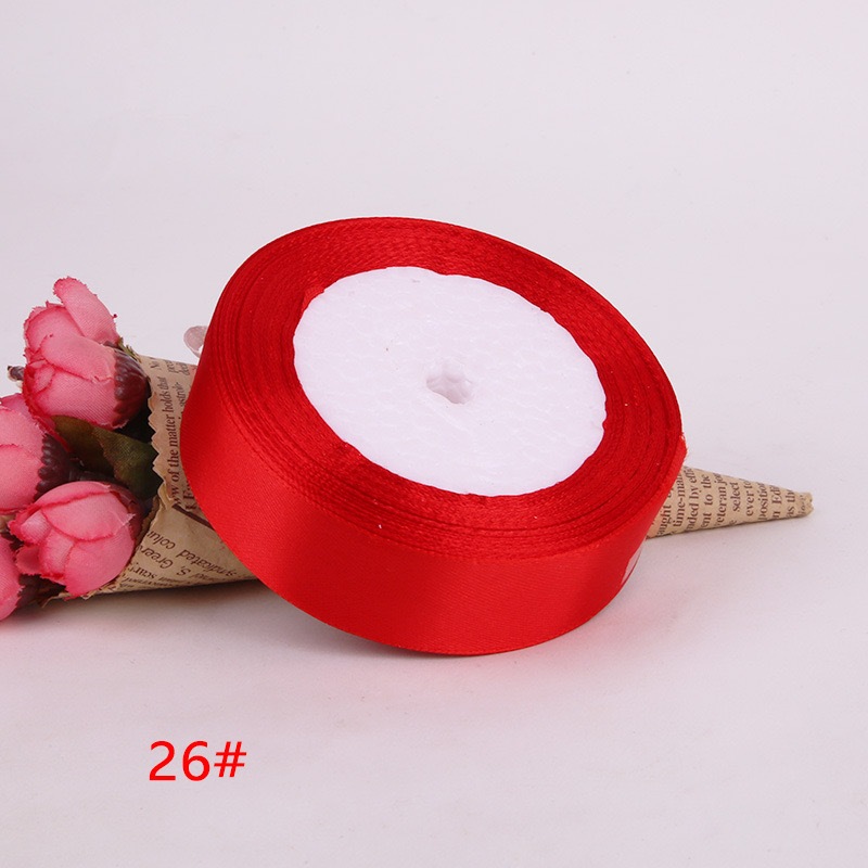 2.5cm Satin Ribbon Roll Gift Packaging DIY Holiday Birthday Regalo ...