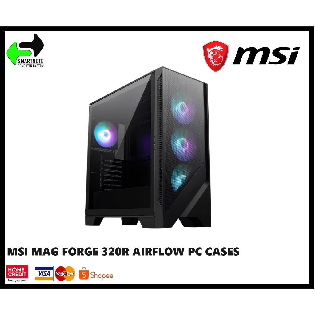 Msi Mag Forge 320r Airflow Pc Cases 