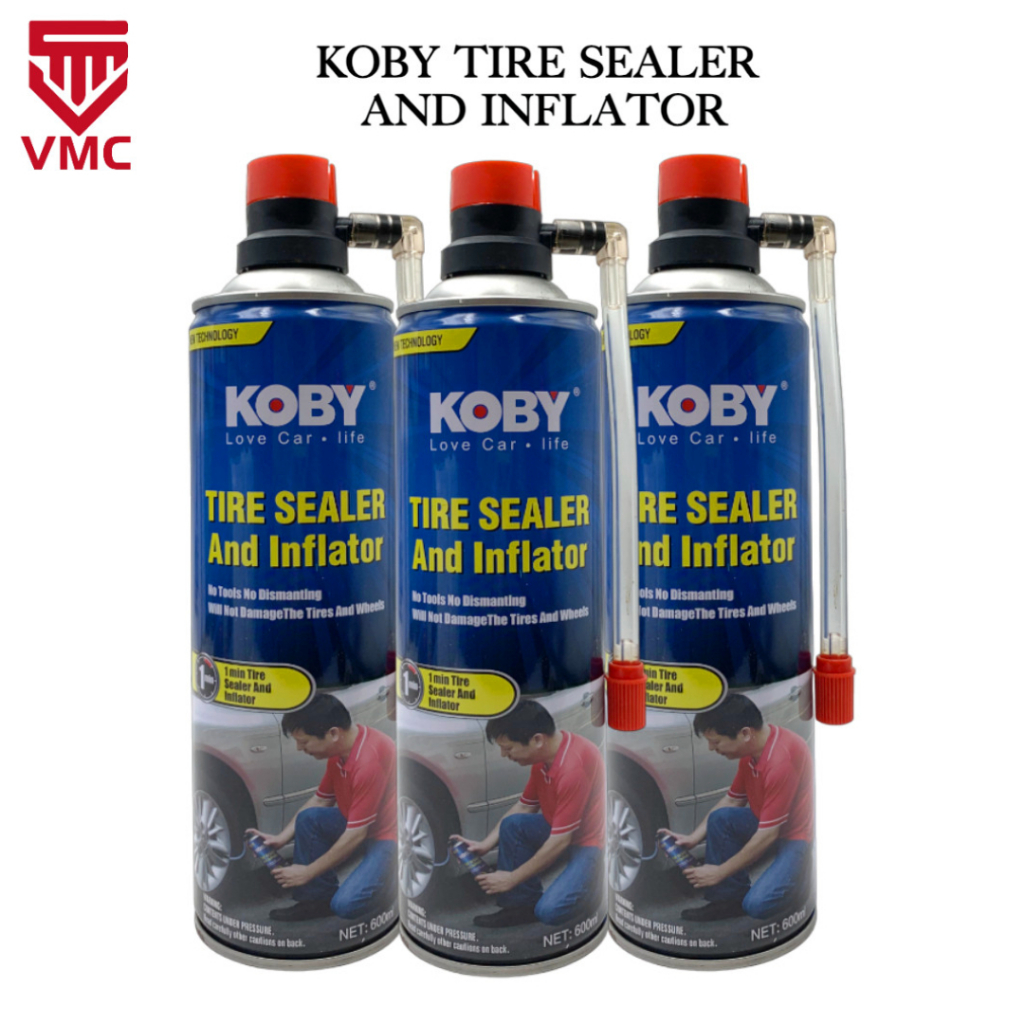 VMC Koby Tire Sealer And Inflator 600ml | Shopee Philippines