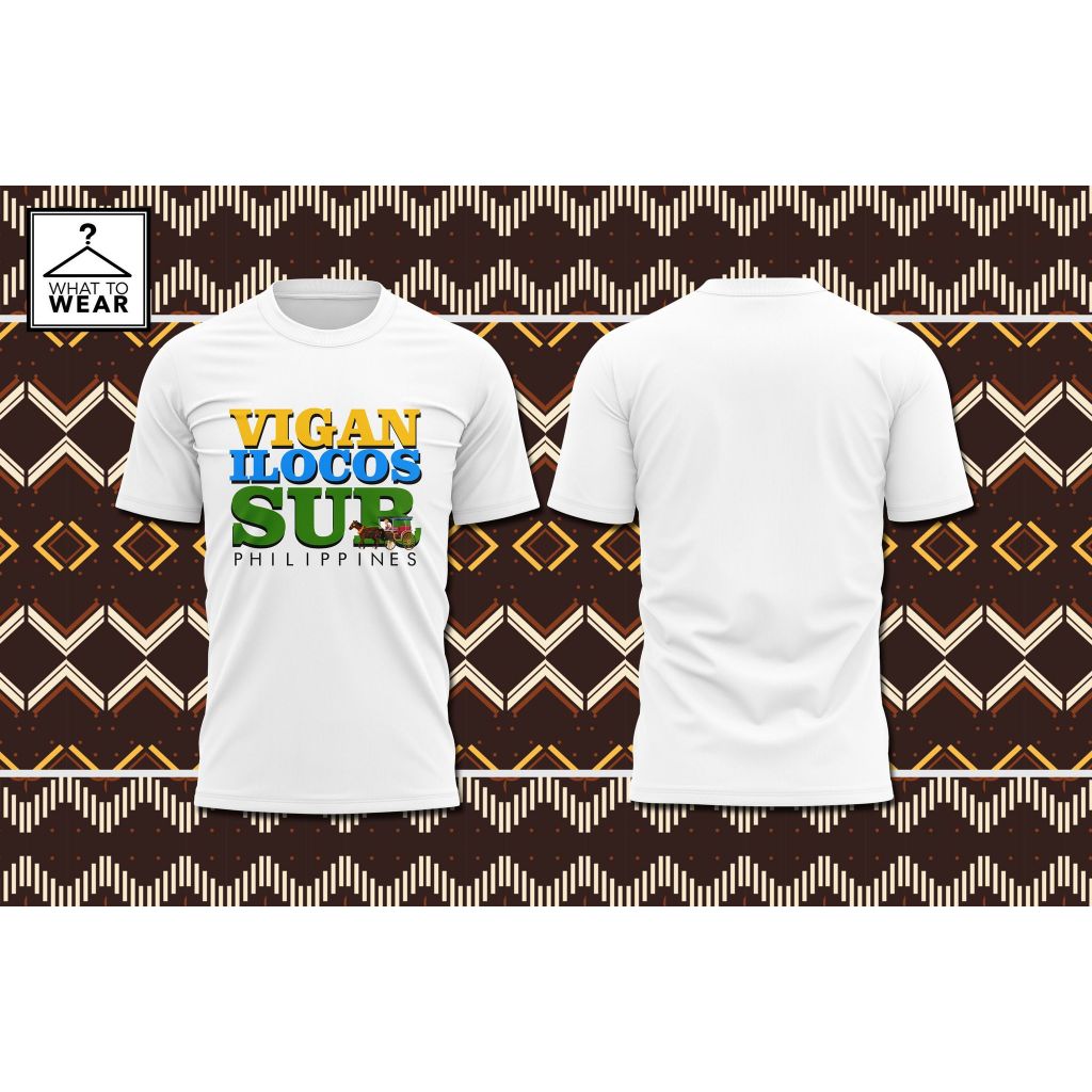 New Souvenir Vigan City T-shirt Kids And Adult W  Subli Print Front 