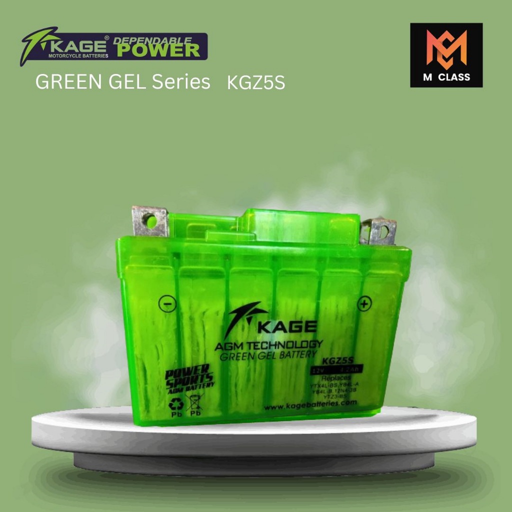 KAGE GREEN GEL BATTERY KG5AL; KGZ5S; KG3L,BATTERY FOR,MIO SPORTY, MIO