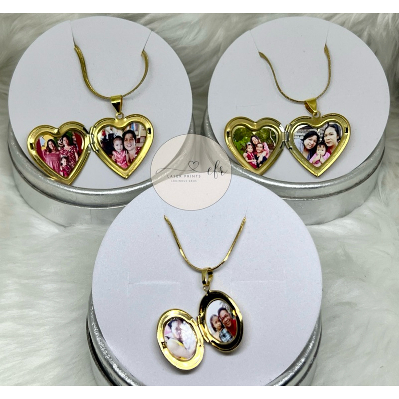 Personalized Heart Locket/Photo Locket Necklace | Shopee Philippines