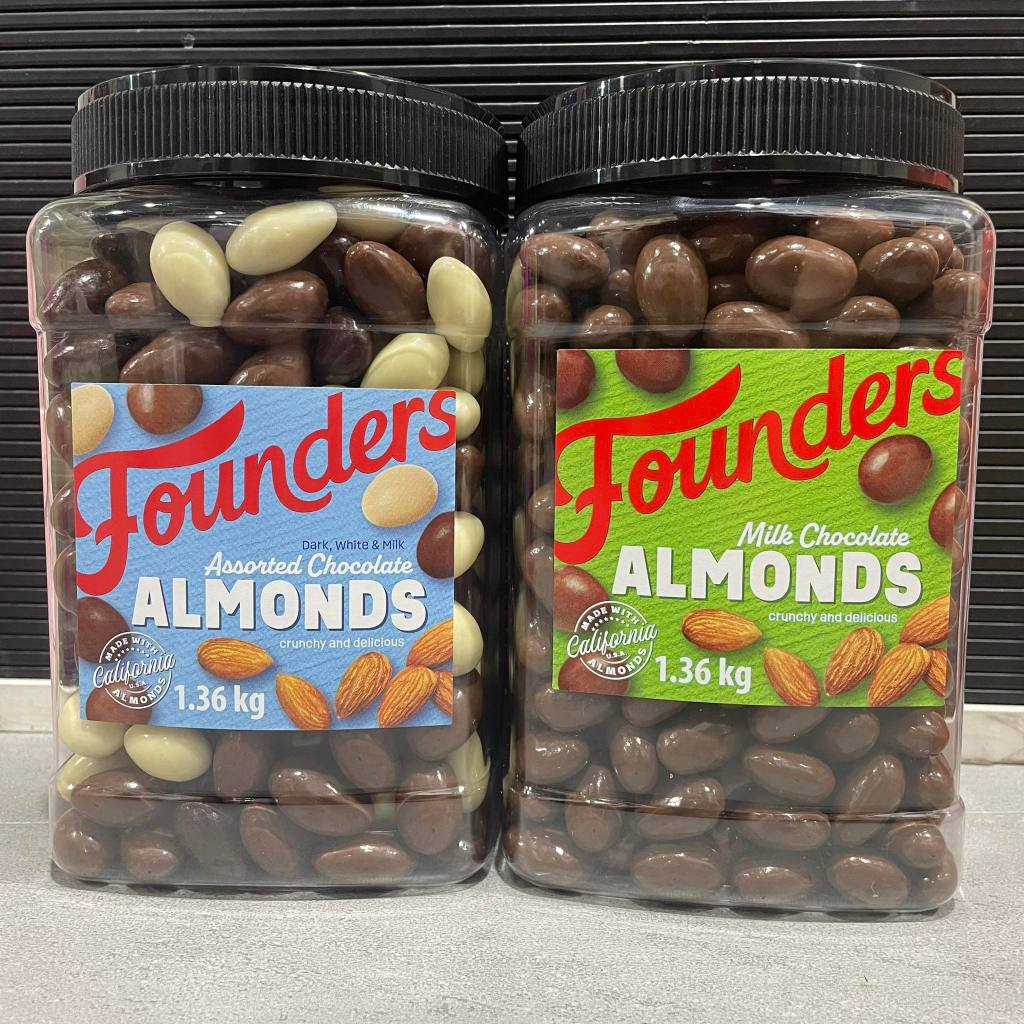 Founders Milk or Assorted Chocolate Almonds 1.36kg Shopee Philippines