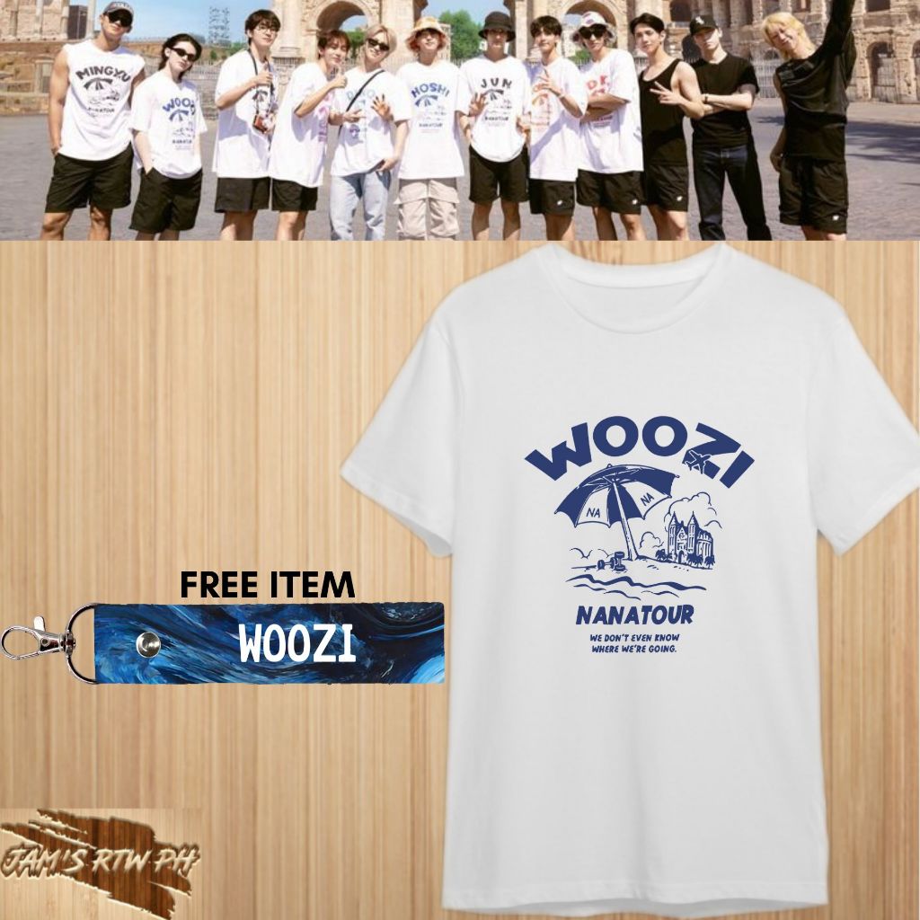 〆【即日発送】WONWOO NANATOUR Tシャツ×MINITEEN カバー Seventeen Nana Tour Shirt Wonwoo, Nanatour With Seventeen