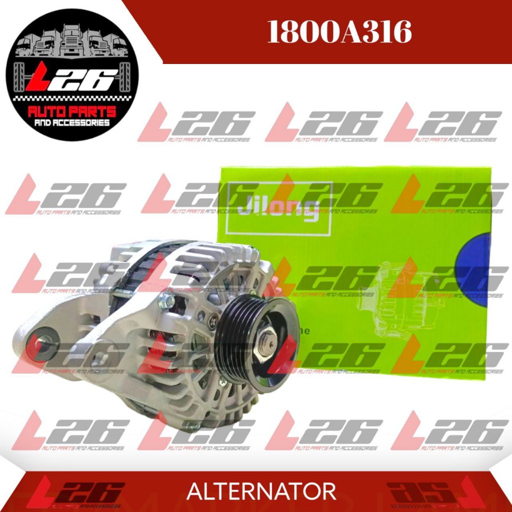 JILONG Alternator Assembly MITSUBISHI MIRAGE G4 12V / 80A Six Pulley