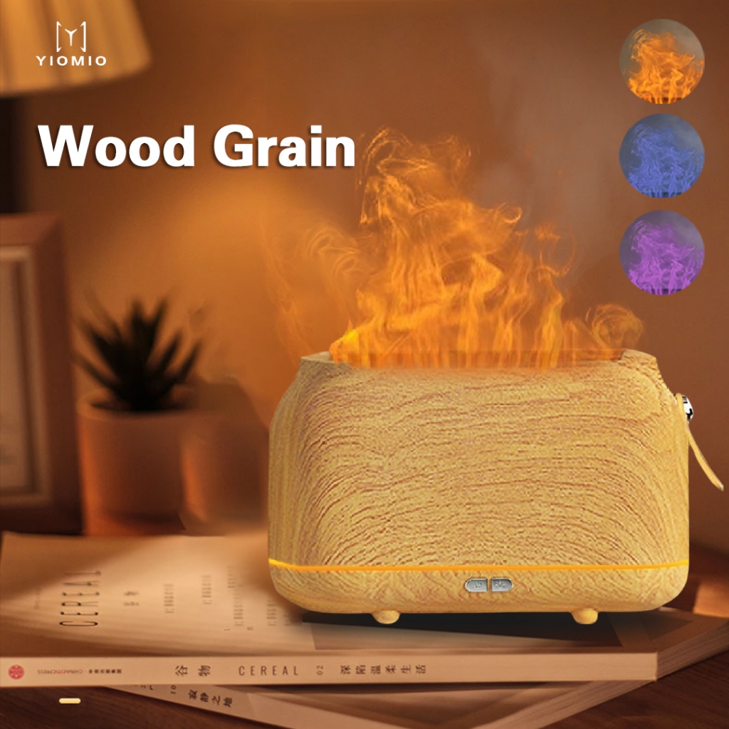 health air humidifier Antibacterial flame air purifier aroma diffuser ...