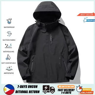 2-3 days arrive!!!】VUUG Unisex Hiking Jacket For Men Women Waterproof Quick  Dry Camping Windbreaker Outdoor Trekking Fishing Rain Coat Tactical Jacket  For Men