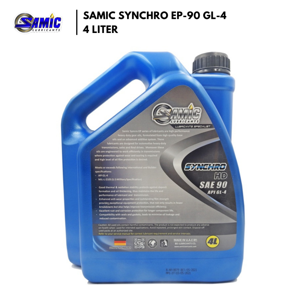 Samic Synchro EP SAE90 GL-4 Manual Transmission Multi-Purpose Gear Oil ...