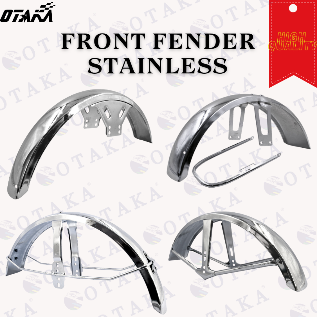 FRONT FENDER STAINLESS for MOTORCYCLE OTAKA TMX125/TMX125/CG125/RUSI ...