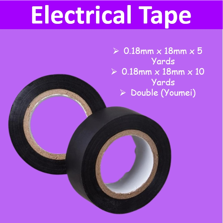 Mago Electrical Tape Black Tape Wire Strong Insulating Electrical Tape Pvc Shopee Philippines 8838