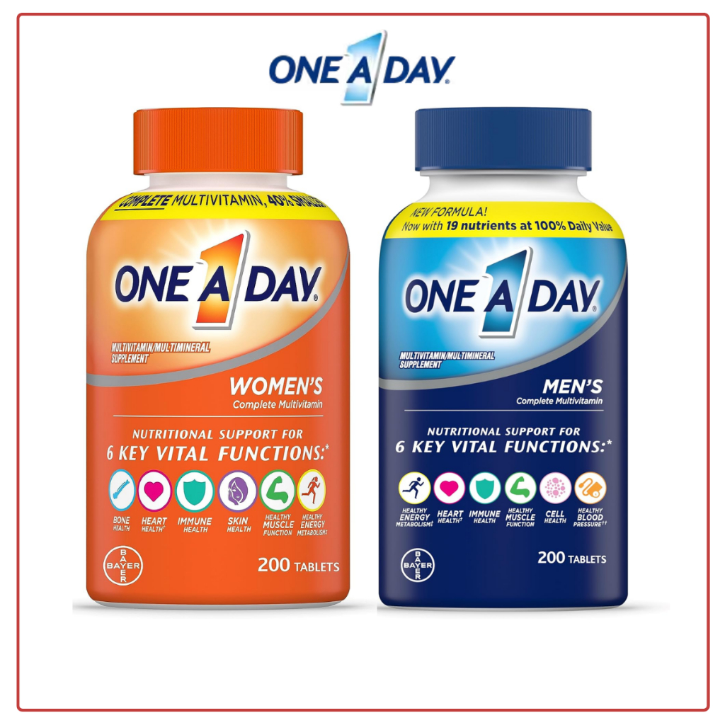 One A Day Men & Women's Multivitamin Supplement, 200 Tablets (See