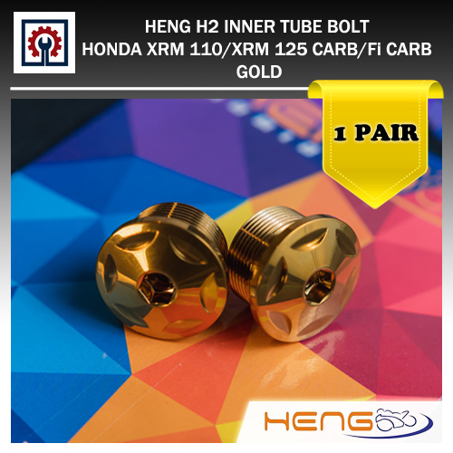 HENG H2 INNER TUBE BOLT for HONDA XRM 110 / XRM 125 CARB/Fi CARB GOLD