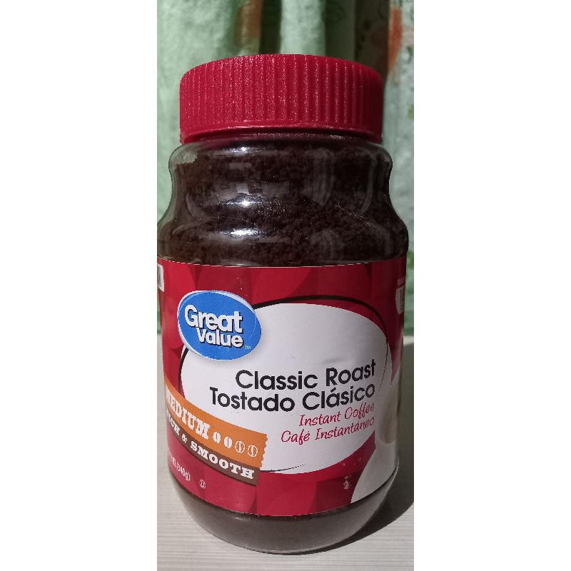 Great Value Classic Roast Instant Coffee 340g Shopee Philippines