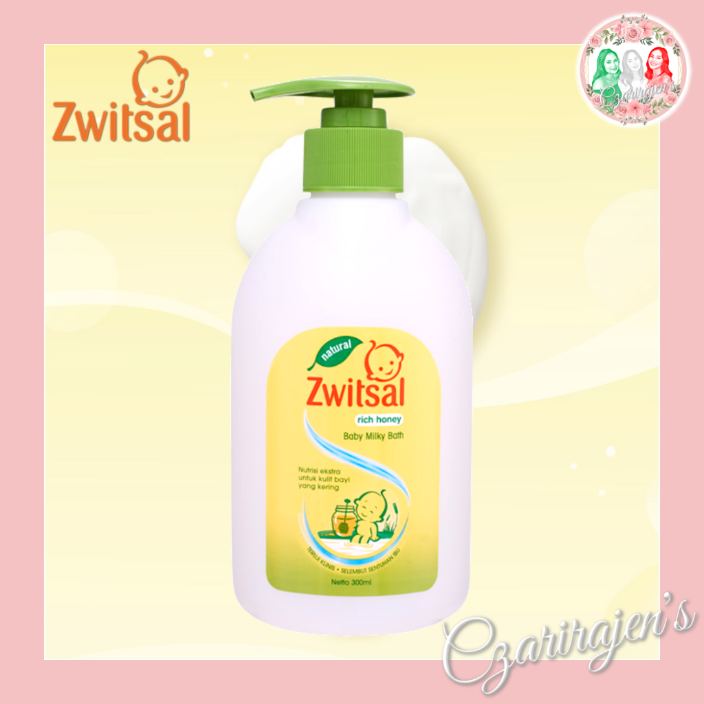 Zwitsal Natural Rich Honey Baby Milky Bath Baby Powder Floral Kiss Cologne with Canola Oil