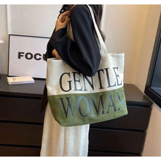 Korean New Fashion Gentlewoman Designer Tote Bag Canvas Shoulder Bags ...