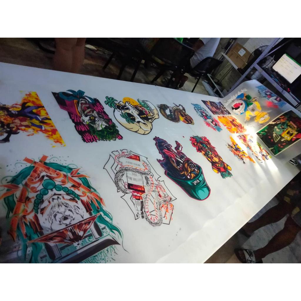 CUSTOMIZED DTF PRINT - STICKERS - FOR CLOTHING LINE, P.E UNIFORM AND ...