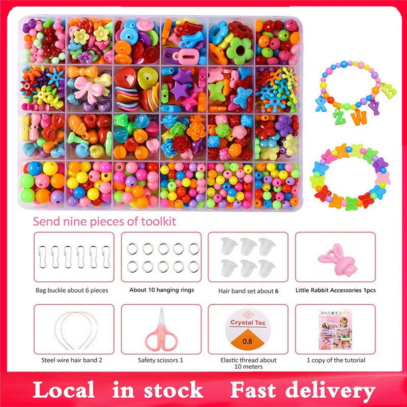 5000Pcs Beads Kit DIY acrylic letter bead set for Name Bracelets ...