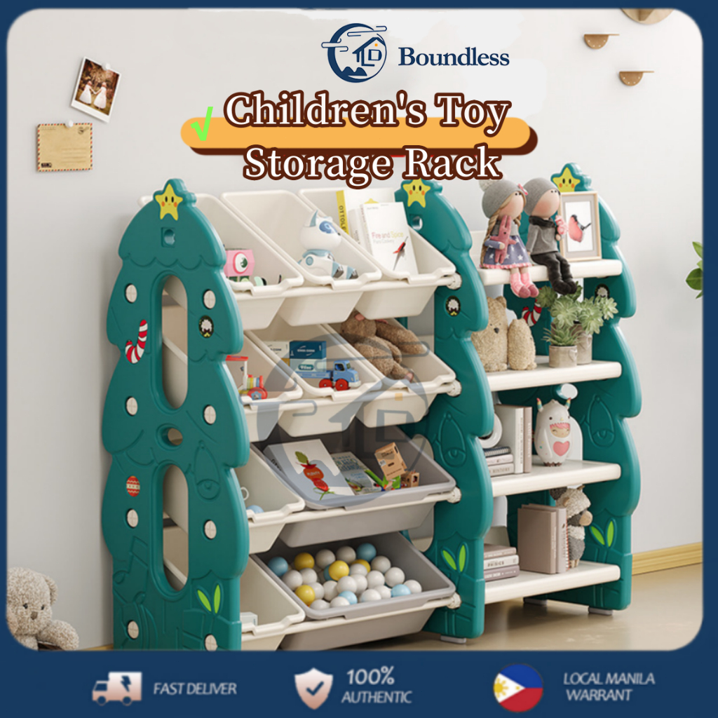 Children's Toy Storage Rack Large Capacity Multi Purpose Toys Organizer ...