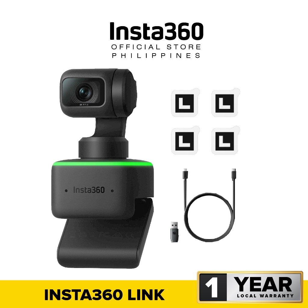 Insta360 Link Webcam With 4k HD Resolution, AI Tracking , Gesture ...