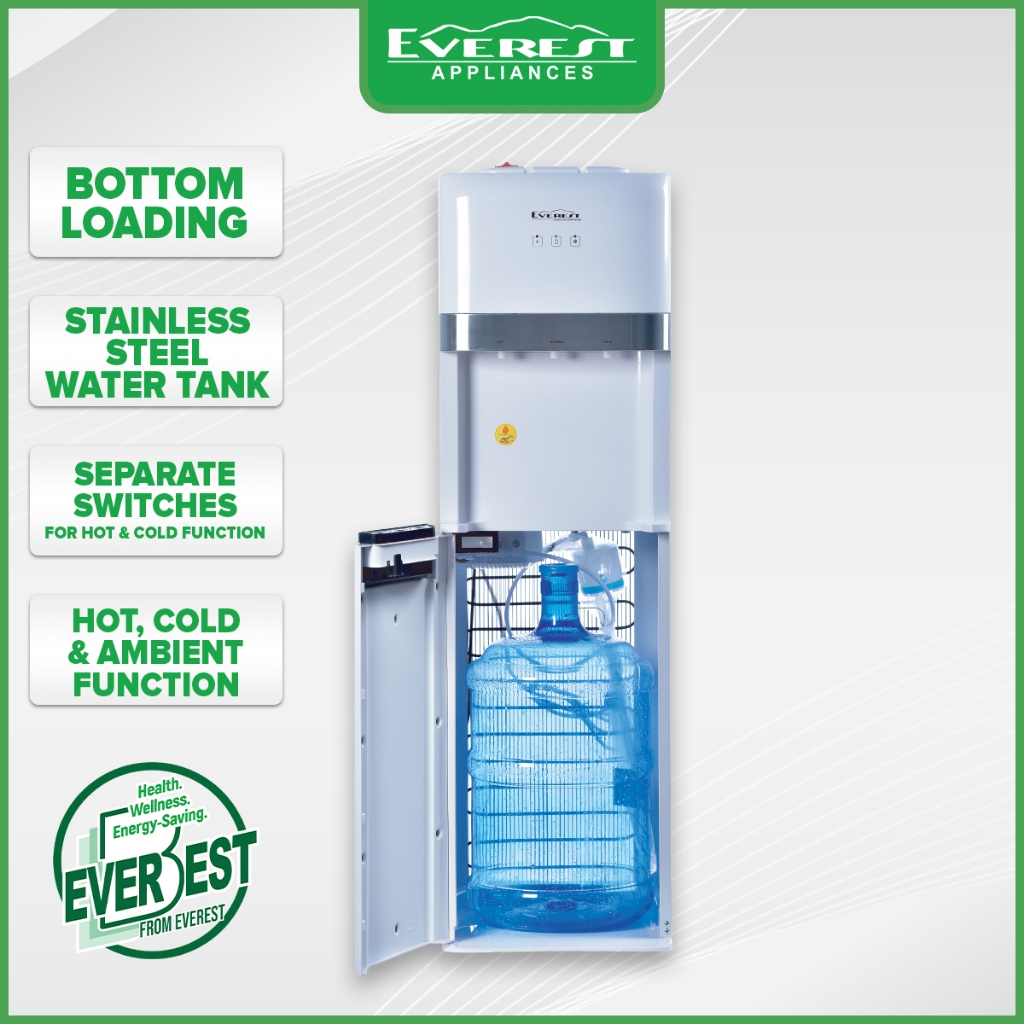 EVEREST Bottom Load Water Dispenser/ Hot, Ambient and Cold Function
