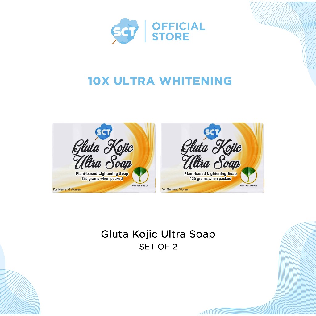 SCT Gluta Kojic Ultra SOAP (135g x 2 Pieces) Whitening SOAP; Plant ...