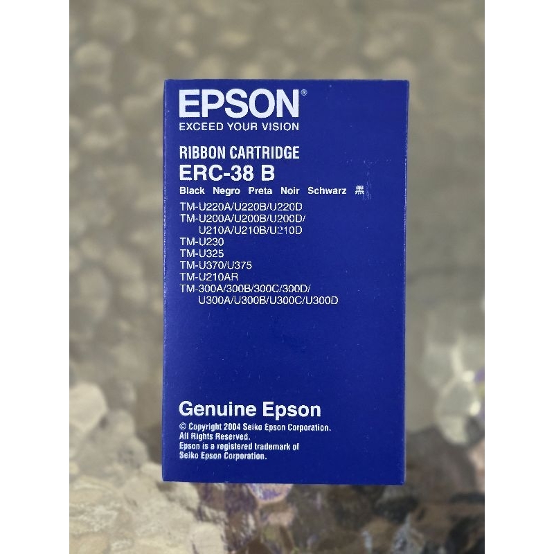 GENUINE Epson ERC38 B Ribbon Cartridge Set of 10 ERC-38B | Shopee ...