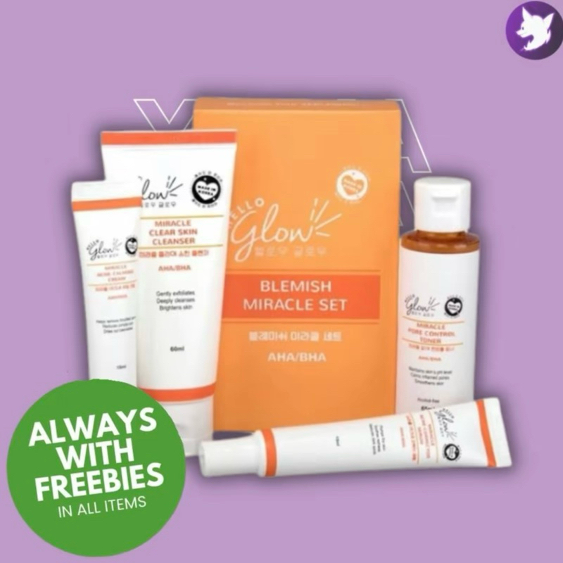 [Ykria Shop] Hello Glow Blemish Miracle Set Shopee Philippines