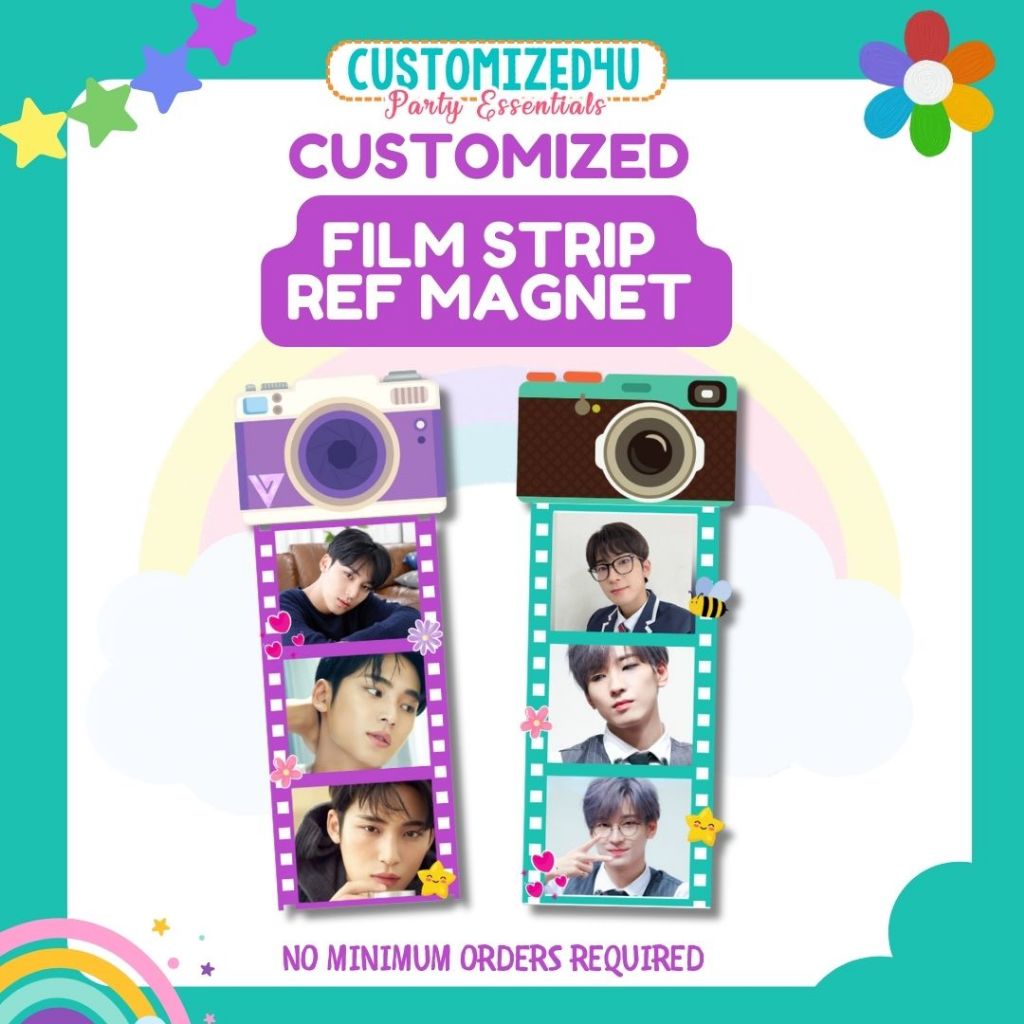 Customized Personalized Film Strip Ref Magnet Photo Magnetic | Shopee ...
