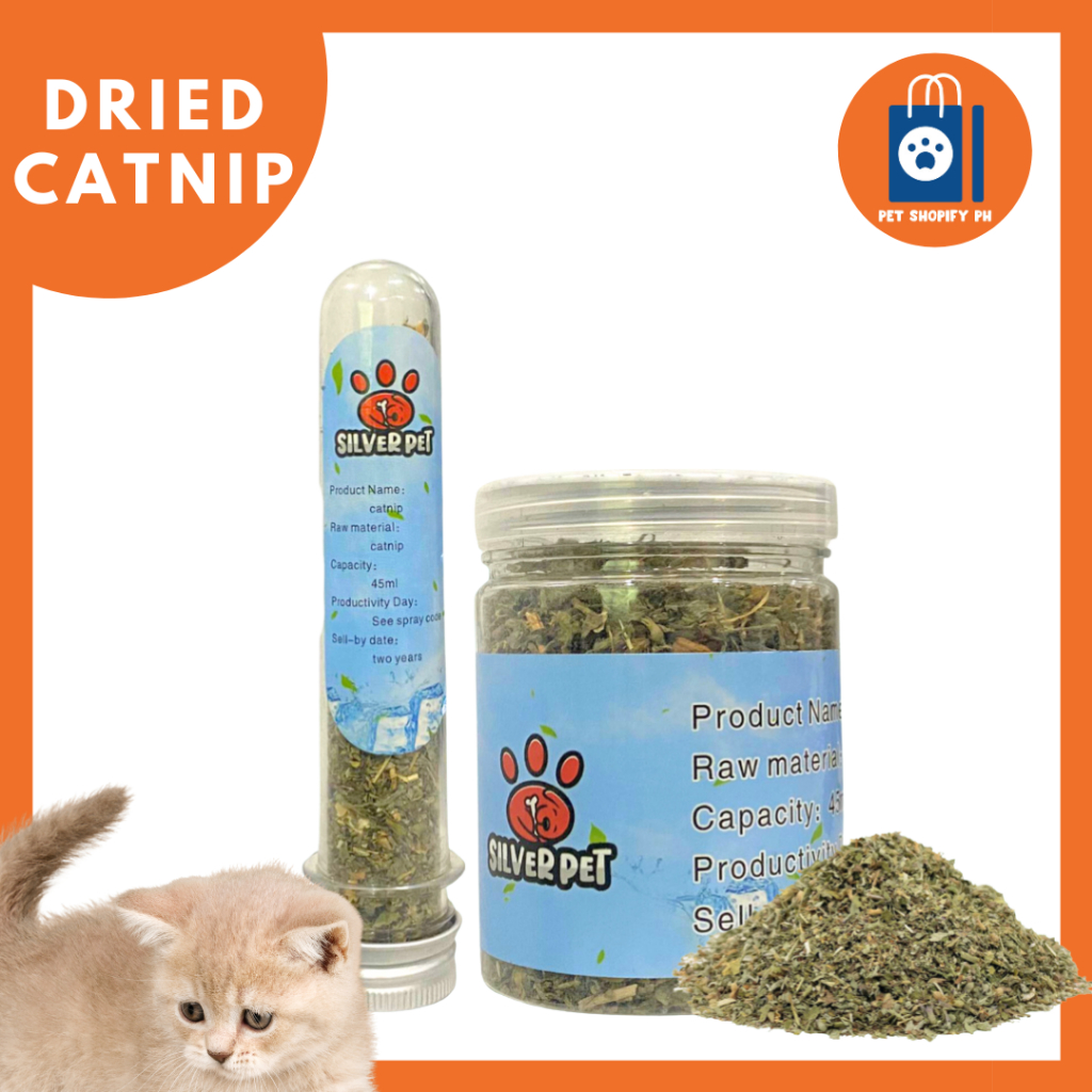 Silverpet Dried Catnip Treat Natural Catnip Cat Nip for Cats 45g and ...