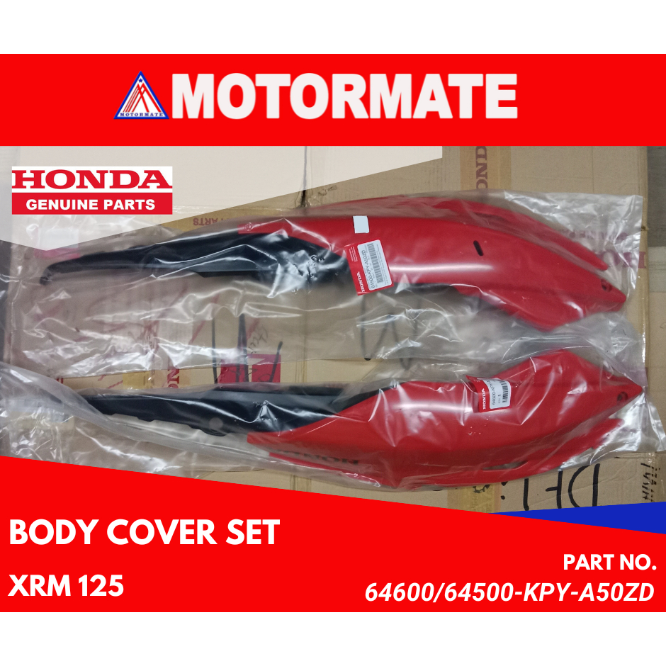 Body Cover Red XRM 125 Motard Honda Genuine 64500 64600 KPY A50ZA Shopee Philippines