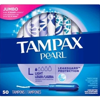 Tampax Pearl Tampons Regular Absorbency w Plastic Applicator Unscented 18CT