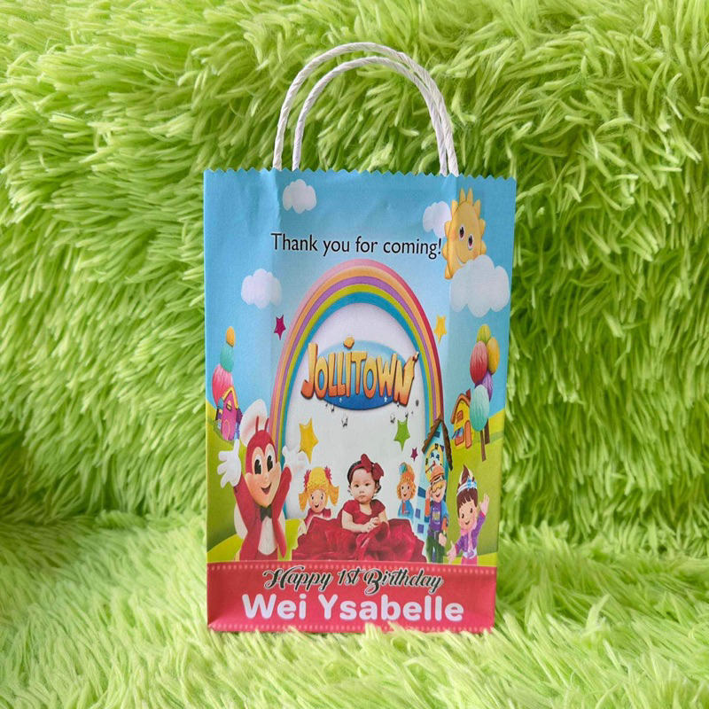 Jollibee Jollitown Design 2 Free Customize Name Lootbag Sold Per 10pcs