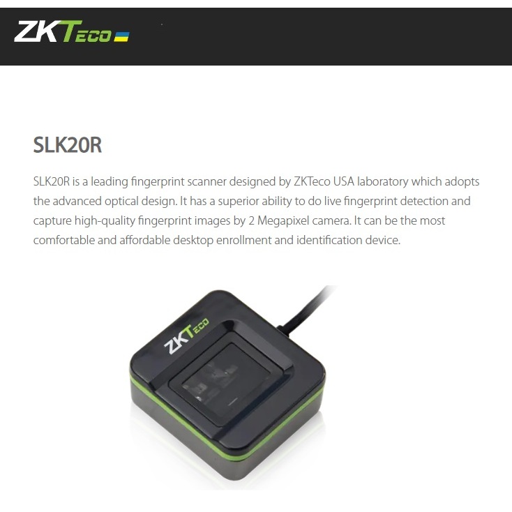 ZKTECO SLK20R fingerprint scanner | Shopee Philippines