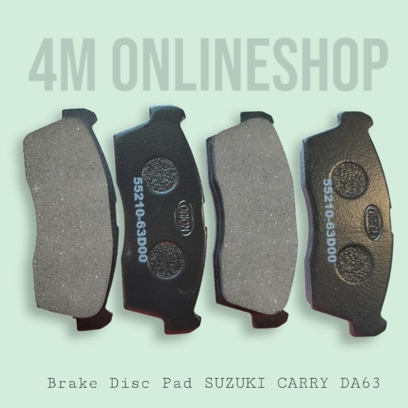 4M BRAKE DISC PAD DA63T/DA64 SUZUKI MULTICAB / SUZUKI CELERIO ( GEN. 2