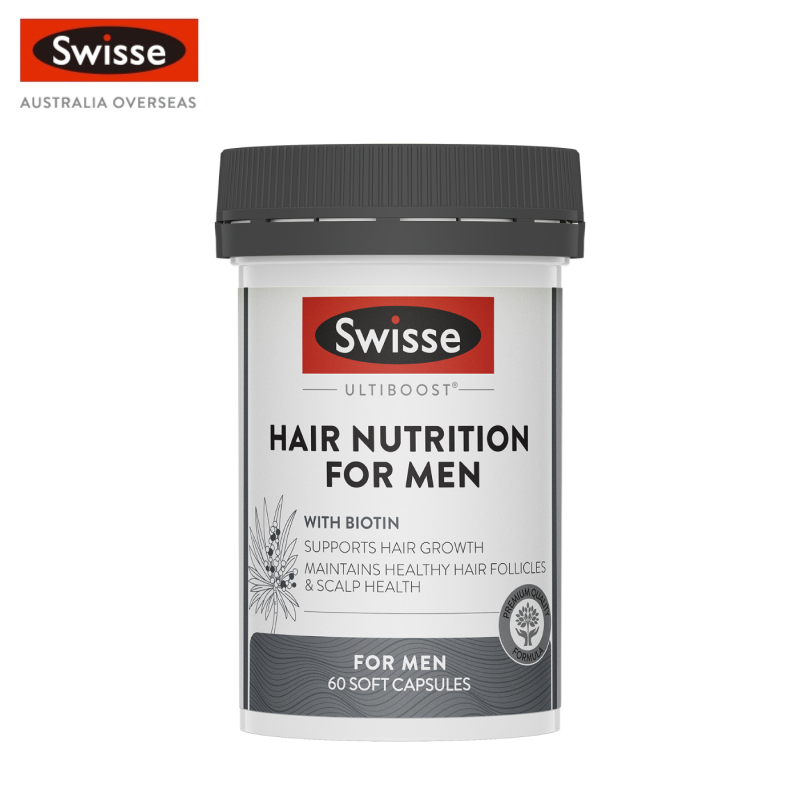 Swisse Ultiboost Hair Nutrition For Men Soft Capsules 60 pack