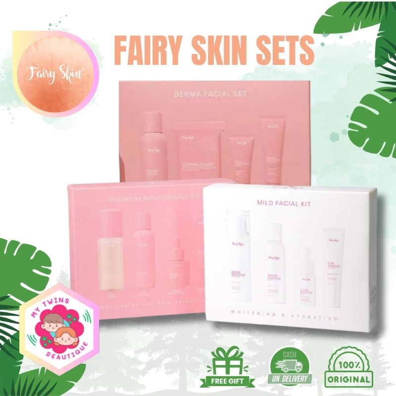 Fairy Skin Premium Brightening Kit Mild Facial Kit Derma Facial Kit Shopee Philippines