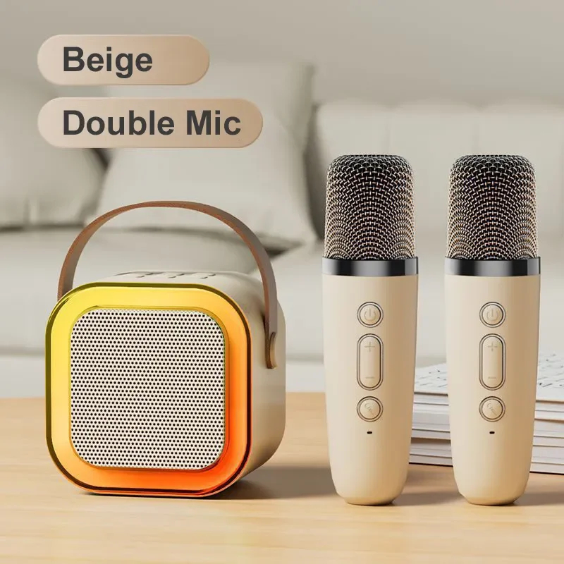 KTV K12 Mini Karaoke Speaker With Mic Bluetooth Speaker with Dual ...