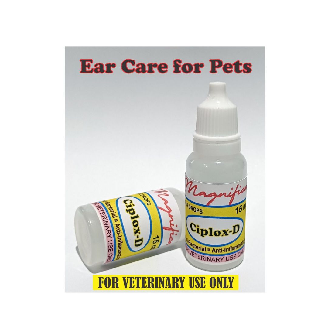 Magnifica CiploxD Medicated Ear Drops for Dog & Cat (15ml) Shopee