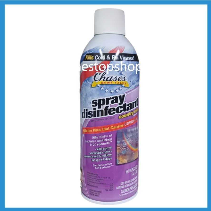 Chase's Disinfectant Linen Spray Kills Germs Eliminates Odor 170g