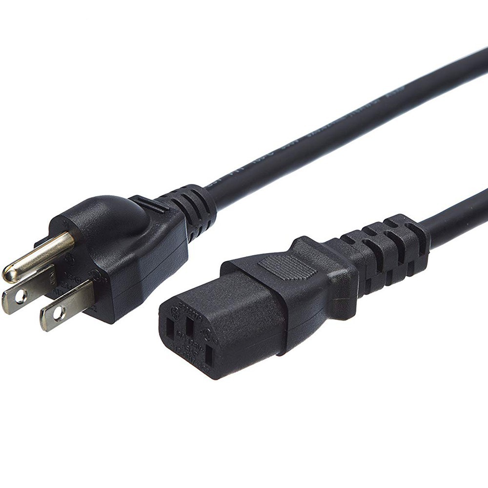 3 Pin Power Cable Cord 1m Used for PC Computer Desktop | Shopee Philippines