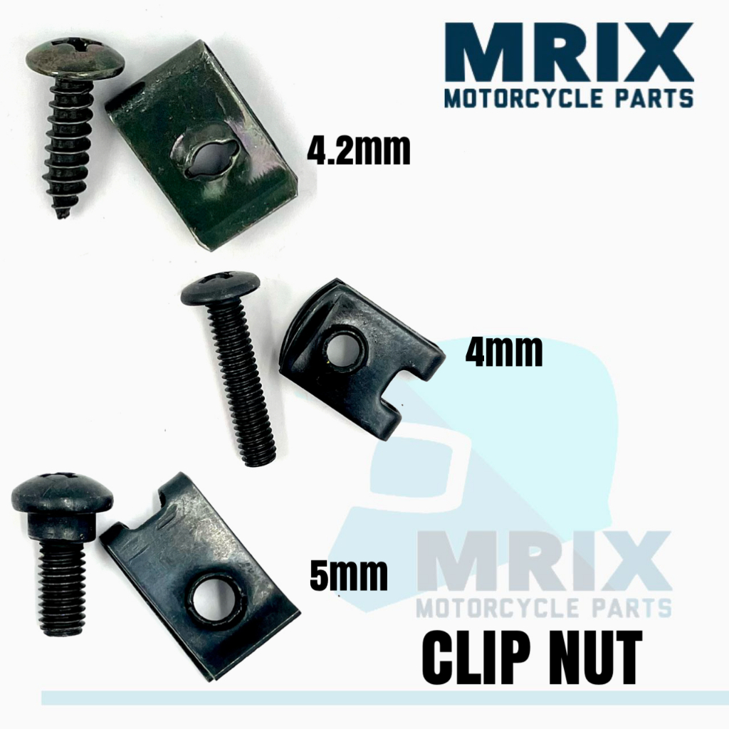 MRIX 1pc 4.2mm 4mm 5mm Flairings Body Bolt Clip Nut Screw Honda Yamaha ...