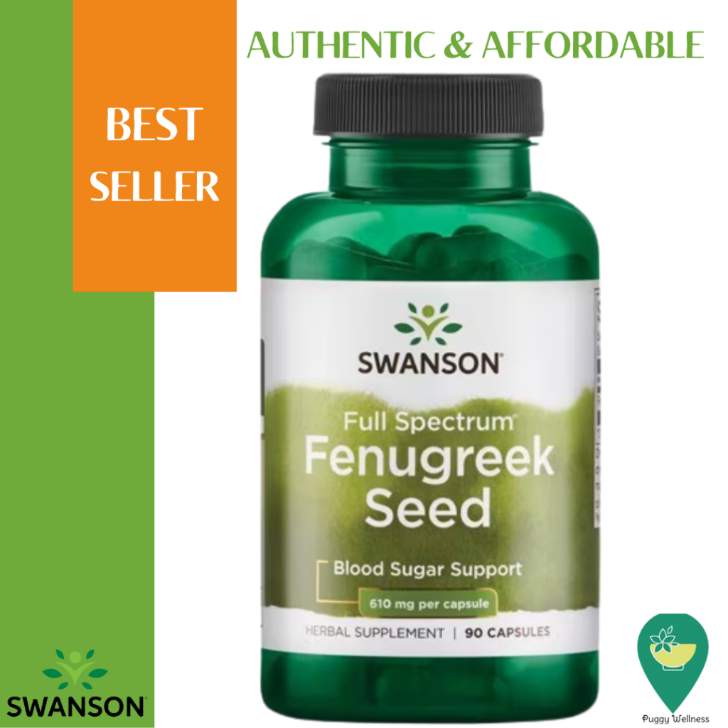 Swanson Fenugreek seed, 610 mg, 90 caps (blood sugar support) Expiry